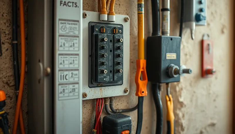 Cuadro eléctrico con conexiones revisadas para segunda residencia en Ibiza